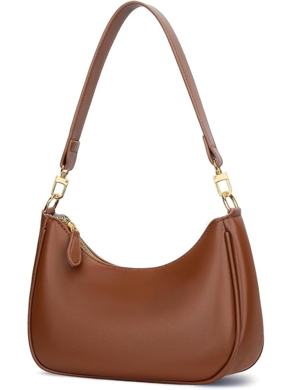 Women Brown Hobo Bag Cute Retro Clutch Underarm Shoulder Purse